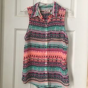 SALE!! Bundle 5 for $10 - Tribal sleeveless blouse
